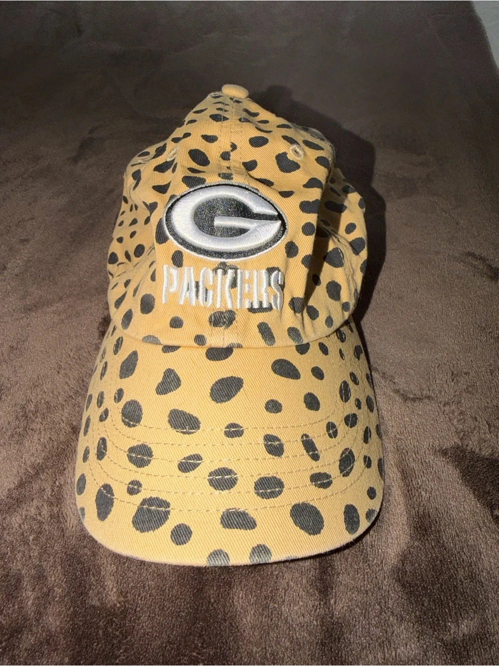 Green Bay Packers ‘47 Tan Cheetah Clean Up Adjustable Hat